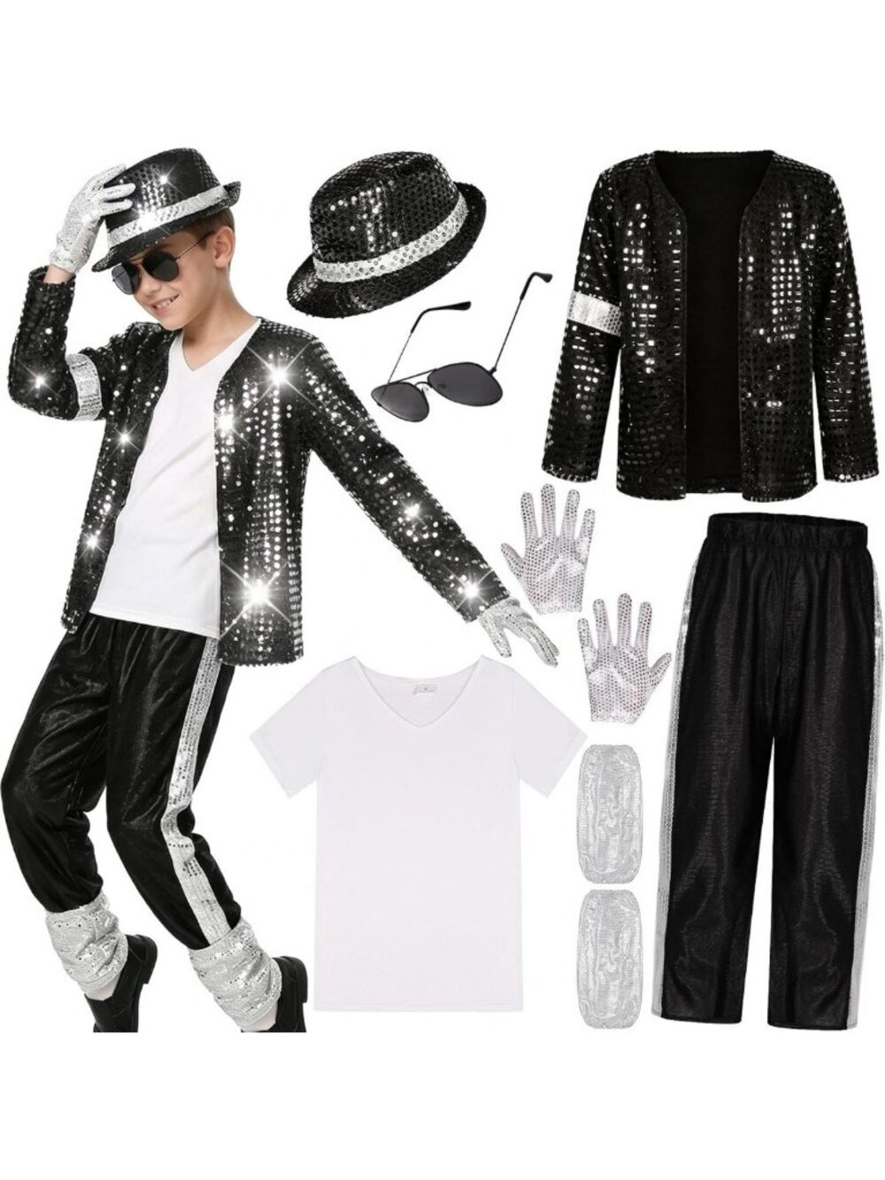 Retro Kids 80s 90s Pop Star Costume | Fun Dance Party & Halloween Outfit